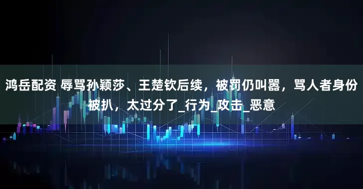 鸿岳配资 辱骂孙颖莎、王楚钦后续，被罚仍叫嚣，骂人者身份被扒，太过分了_行为_攻击_恶意