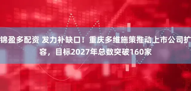 锦盈多配资 发力补缺口！重庆多维施策推动上市公司扩容，目标2027年总数突破160家